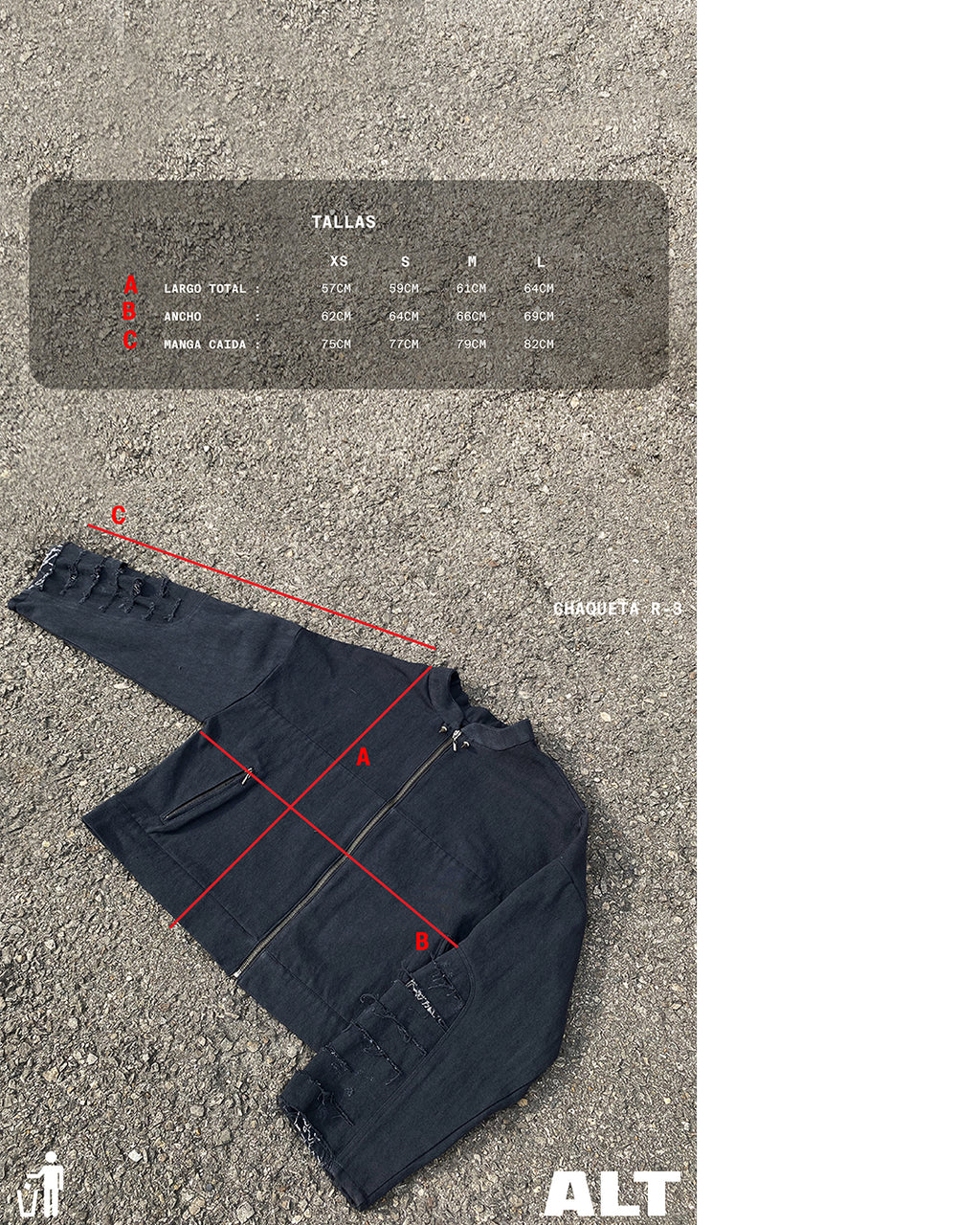 CHAQUETA R-3 REF (12 ONZ)